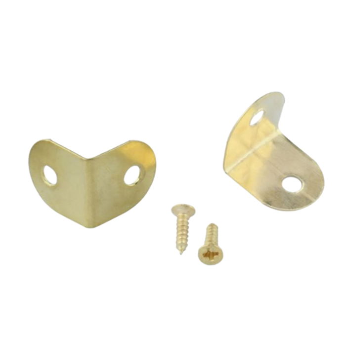 (20X) Very Small Gold L Brackets