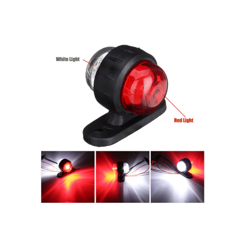 LED Side Marker 2 in 1 - White / Red