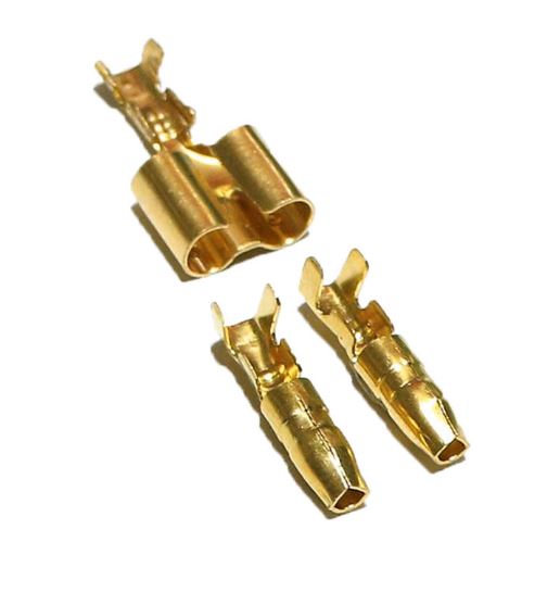 10 sets of 2 into 1 bullet style 4mm electrical terminals