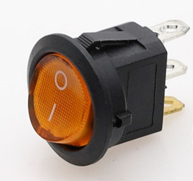 (4X) Round Switch 12V 20A On/Off with LED 4 Colours