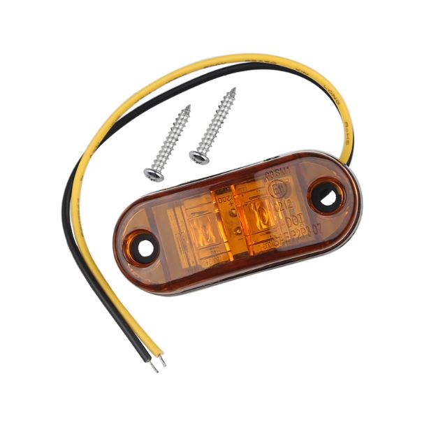 Amber LED Marker Light DC 12V - 24V