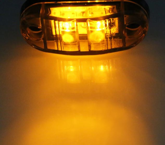 Amber LED Marker Light DC 12V - 24V