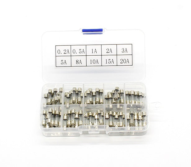 Quick Blow Glass Fuse Kit - 100pc - 5mm x 20mm