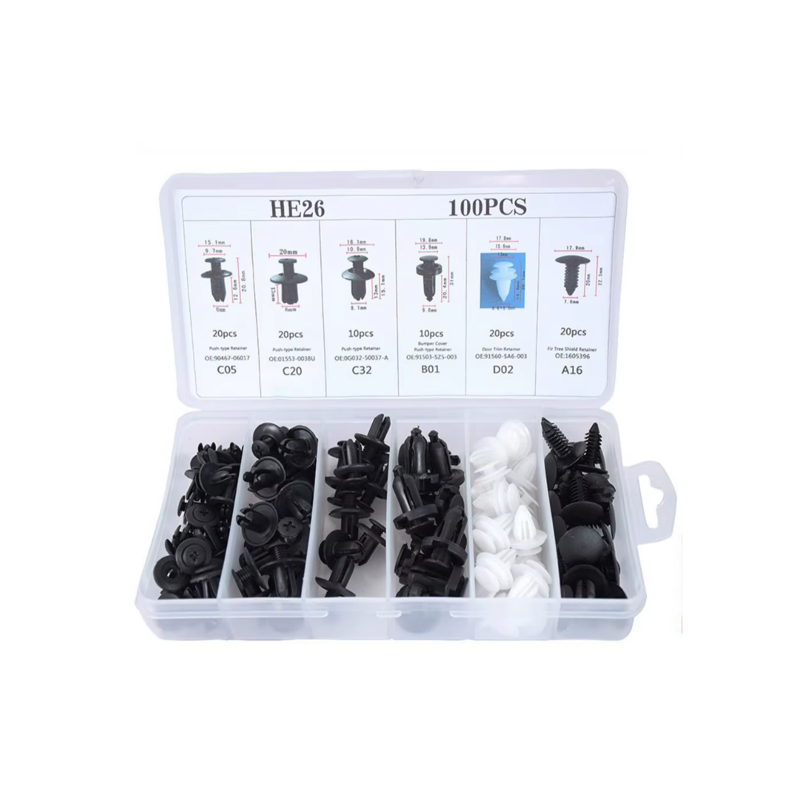 Car Door Panel and Trim Fastener Kit 100 Pcs