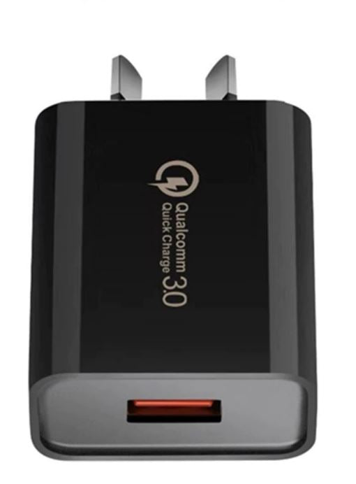 USB Quick Charger 3 Amp 18W Black