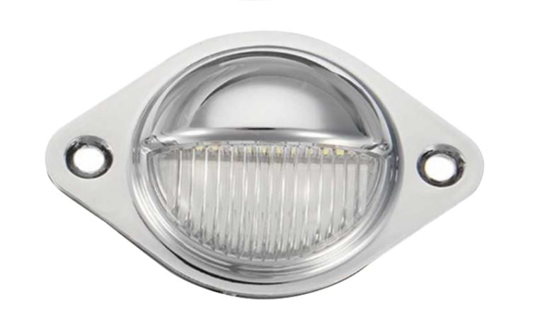 Dome License / Number Plate Light Silver