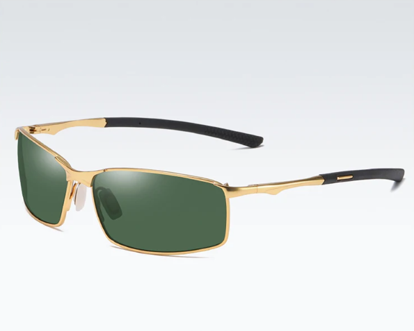 Sunglasses Metal Alloy - Gold Frame Green Lens