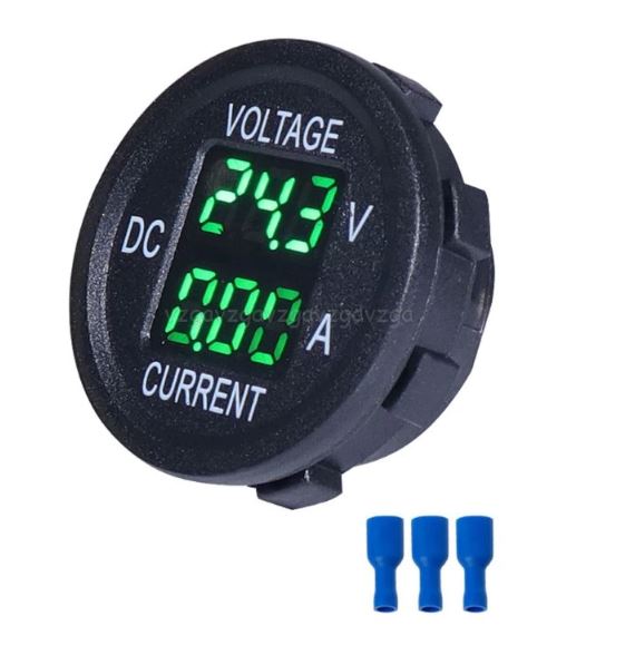 Digital Voltage Ammeter Green Display