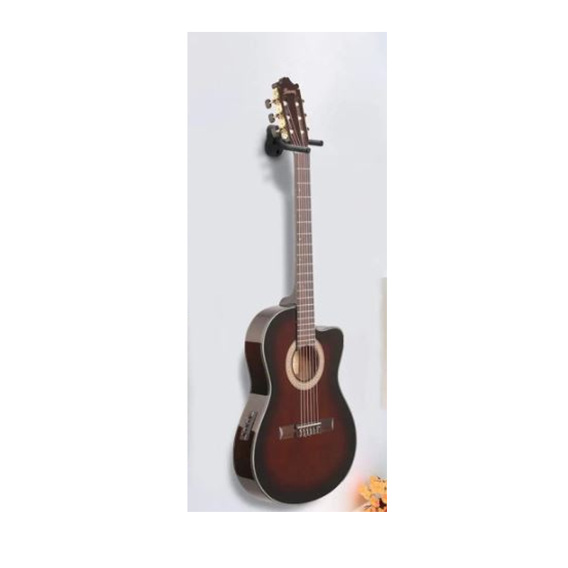 Guitar Wall Mount Hanger Black Metal Holder