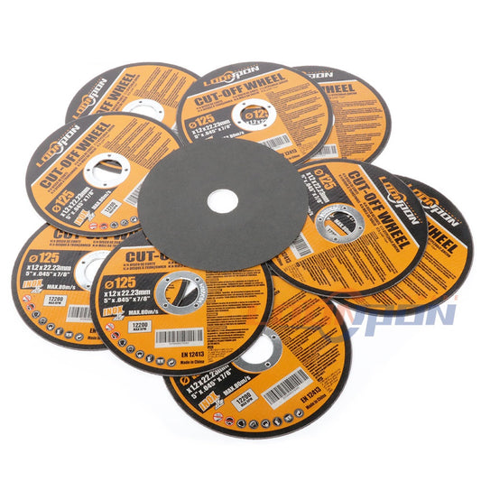 (10X) Metal Cut Off Disc 5 inch INOX 125mm X 1.2mm X 22.2mm for Angle Grinder