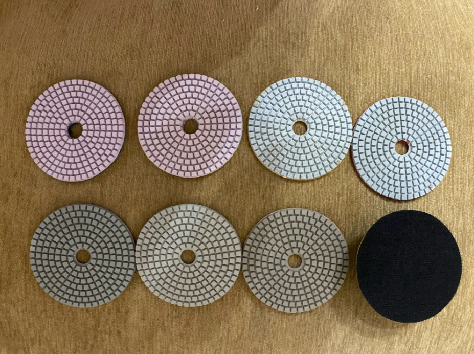 8pc Set 4”/100mm Diamond Polishing Pads