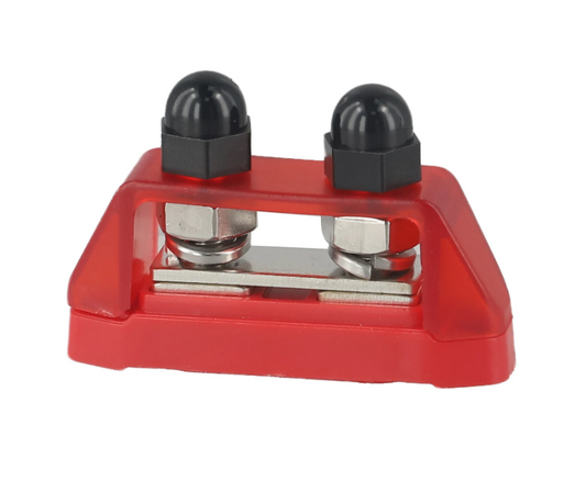 Busbar Red Dual Stud Terminal Power Distribution Block