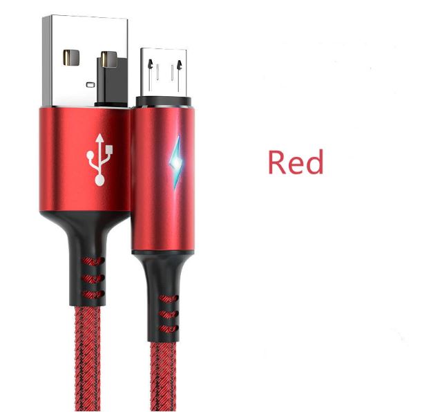 Micro USB Fast Charging Cable Red 0.25m