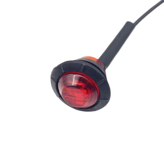 Round Red LED Marker Light 12V DC