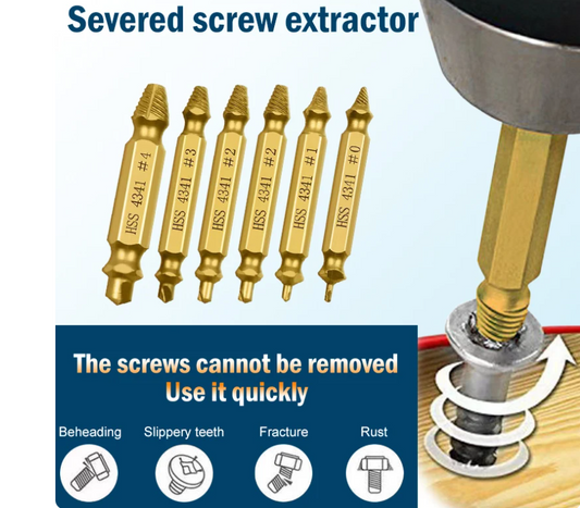 Screw Extractor 6 Piece Kit