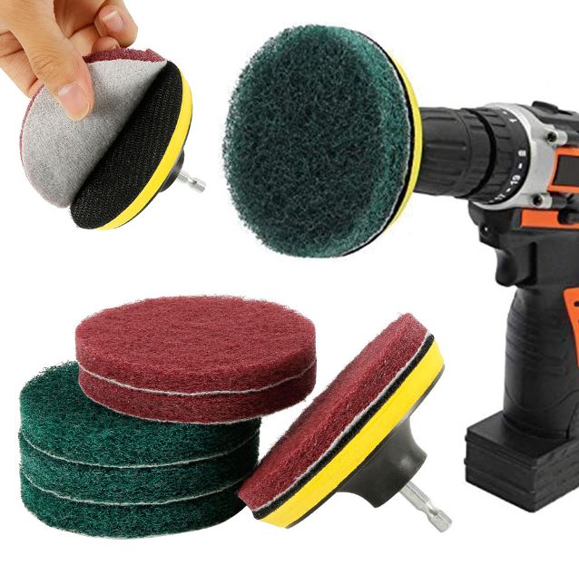 Power Scrubber Drill Kit 4 Inch 8 Piece