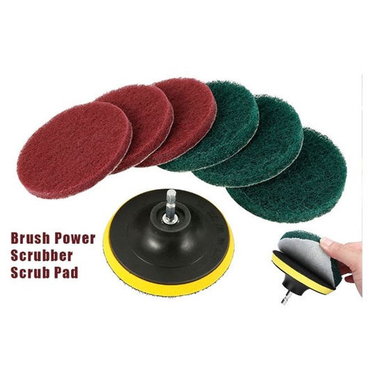 Power Scrubber Drill Kit 4 Inch 8 Piece