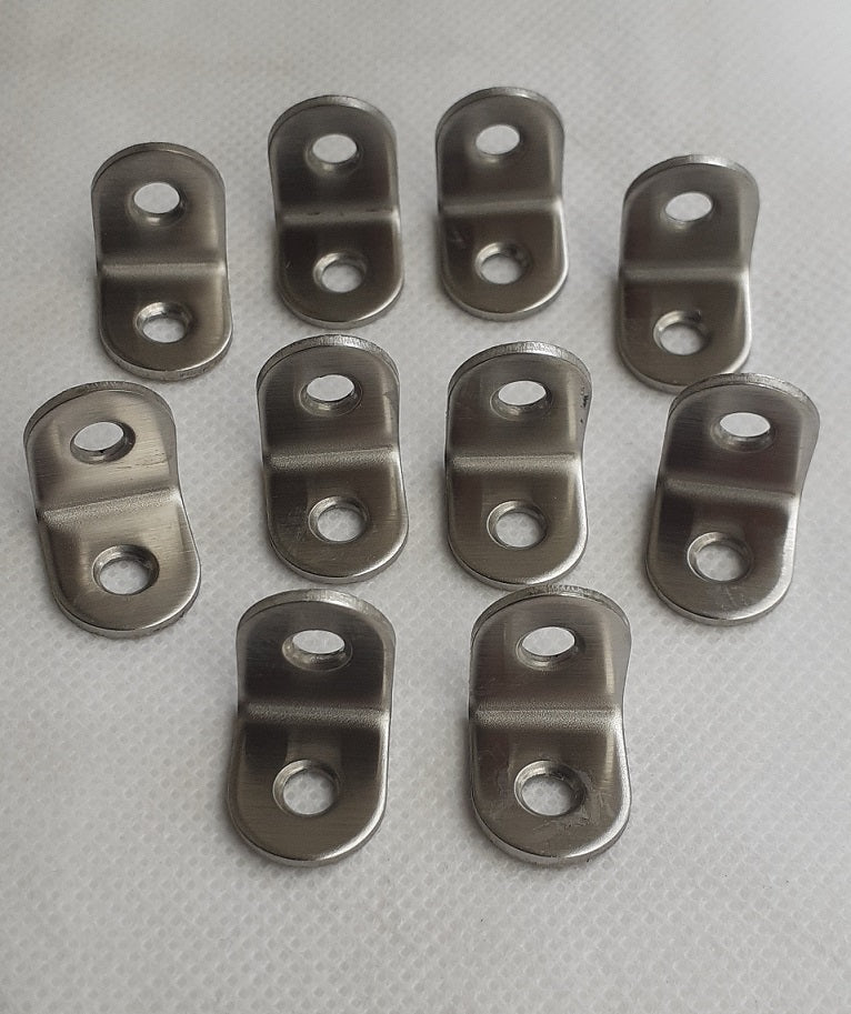 (10X) L Brackets 20mm x 16mm - Stainless Steel