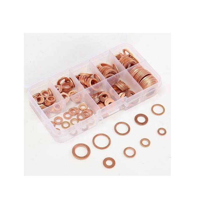 Copper Washer Kit Small 200 Piece Set