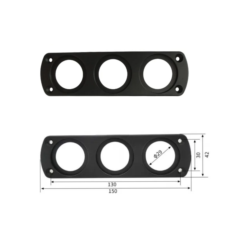 Surround Panel Triple For Voltmeter Switch USB Charger Socket