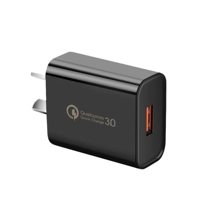 USB Quick Charger 3 Amp 18W Black