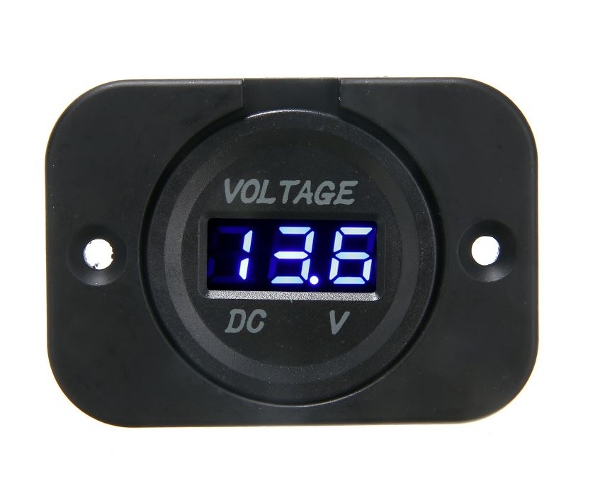 Digital Voltage Meter with Surround Blue LED