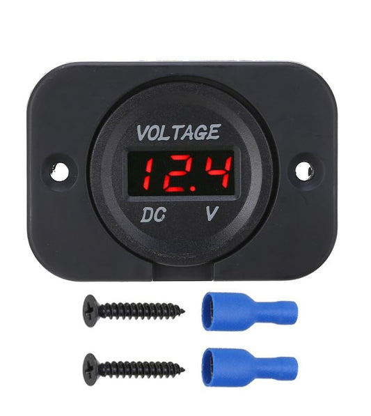 Digital Voltage Meter with Surround Red LED